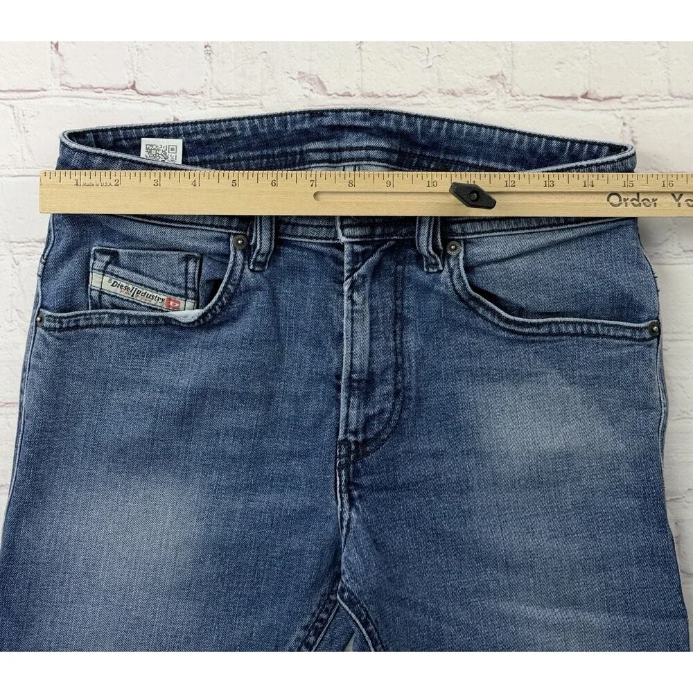 Diesel Mens Thommer Slim Jeans RE062 Blue Stretch Denim $250 Size 30x30 (30/30)